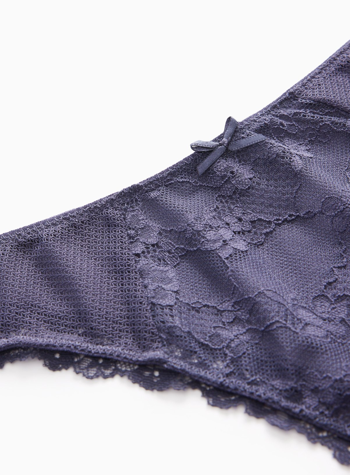 Indigo Lace Tanga Knickers 3 Pack 10 - Image 3 thumbnail